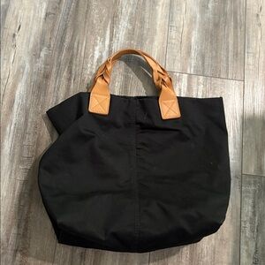 Large Gap tote with leather braided handle
